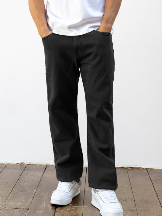 Vol.15 Loose Fitting Jeans - Black by SATRI & CO. – product view 1