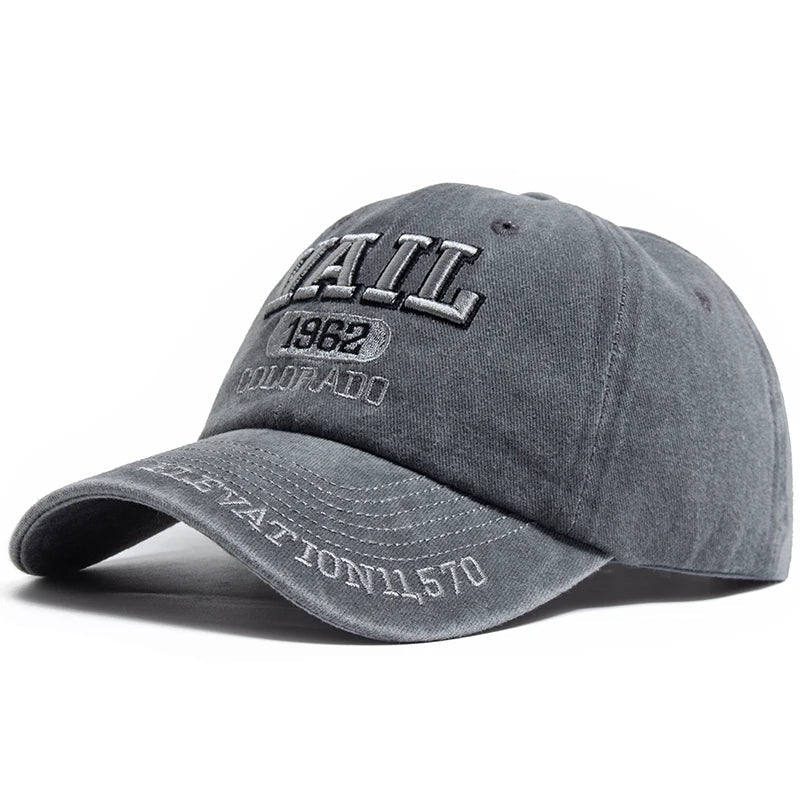 Vail Colorado 1962 Men's Washed Cotton Baseball Cap – view 6