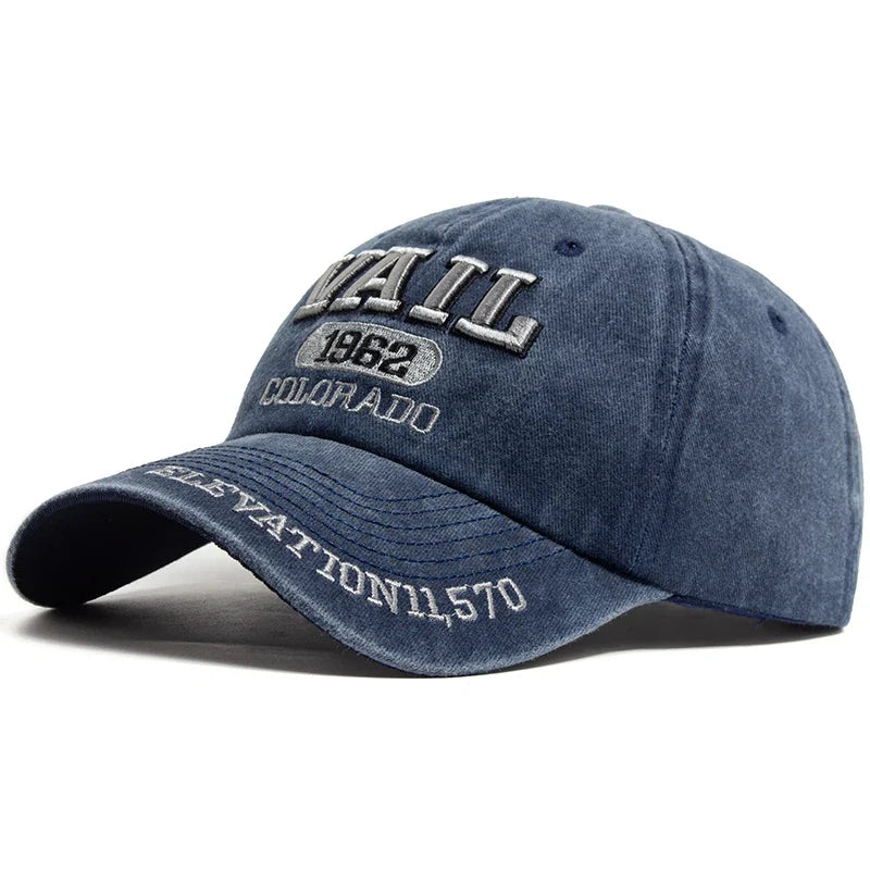 Vail Colorado 1962 Men's Washed Cotton Baseball Cap – view 1