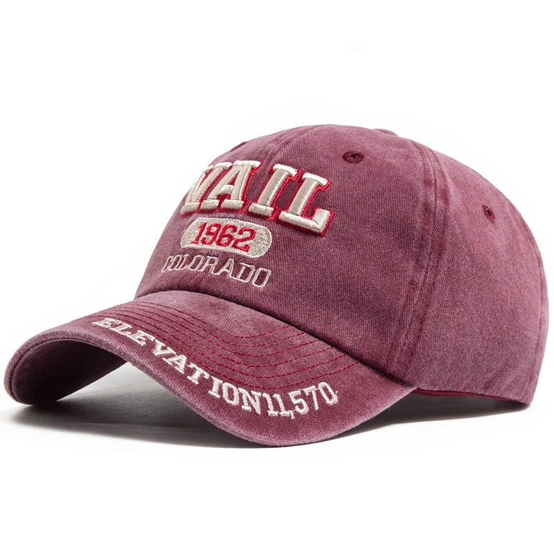 Vail Colorado 1962 Men's Washed Cotton Baseball Cap – view 7