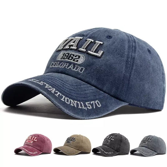 Vail Colorado 1962 Men's Washed Cotton Baseball Cap – view 2
