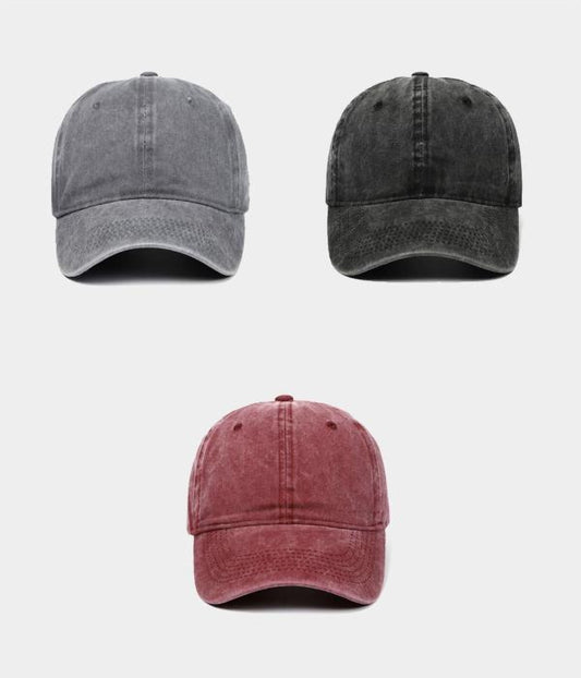 Men's Washed Cotton Baseball Cap 3-Pack – view 1
