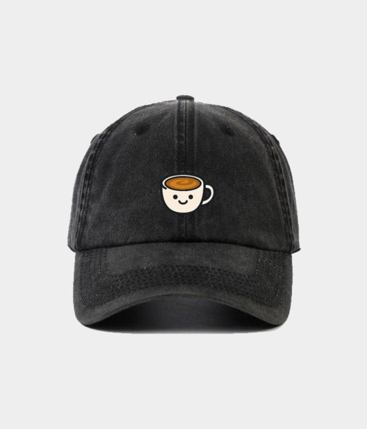 Coffee Men's Embroidered Washed Cotton Baseball Cap – view 1