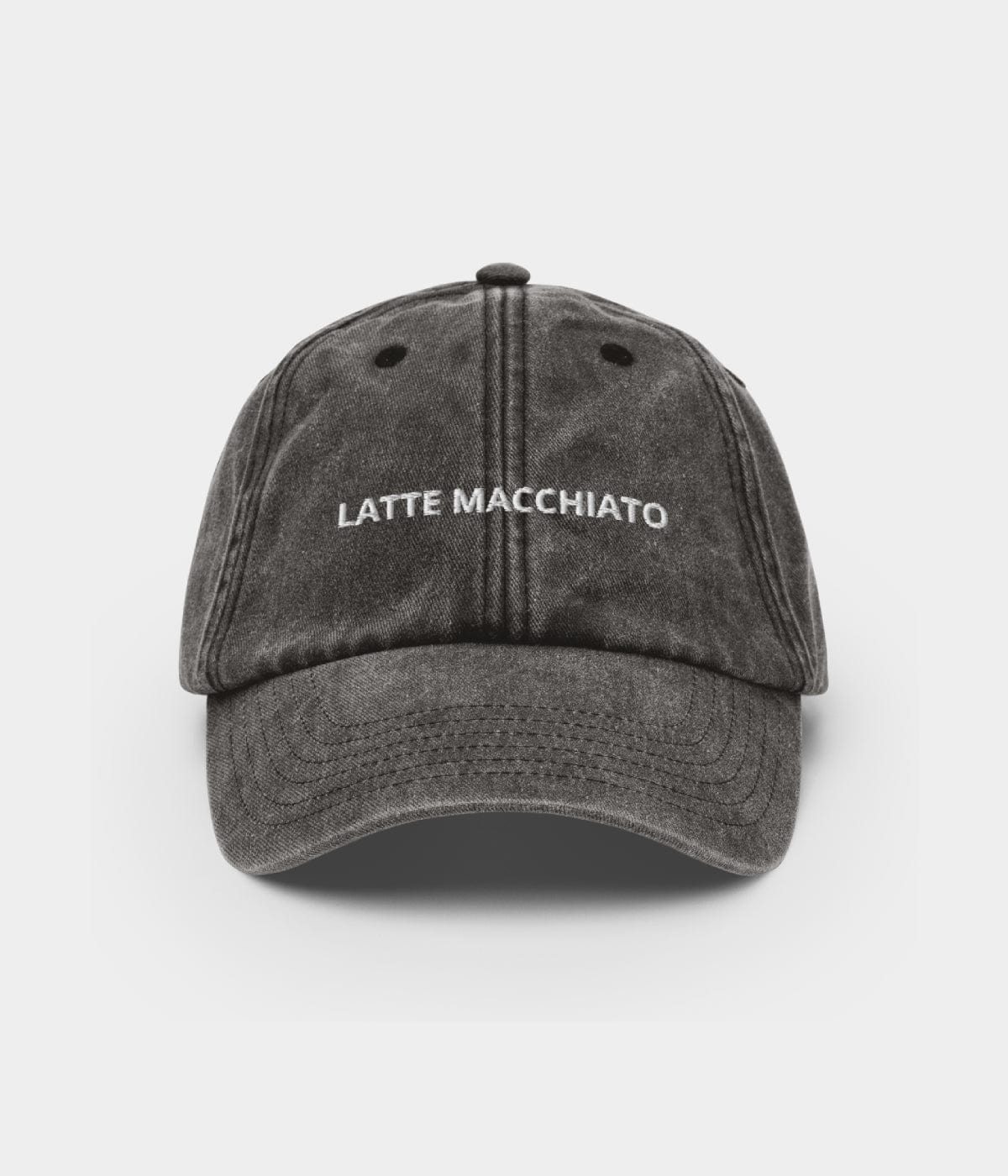 Latte Macchiato Men's Embroidered Washed Cotton Baseball Cap – view 1