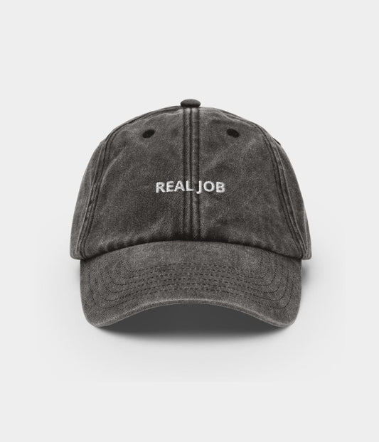 Real Job Men's Embroidered Washed Cotton Baseball Cap – view 1