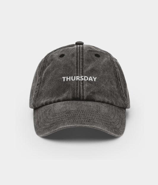 Thursday Men's Embroidered Washed Cotton Baseball Cap – view 1