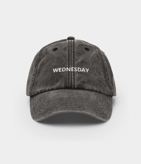 Wednesday Men's Embroidered Washed Cotton Baseball Cap – view 1