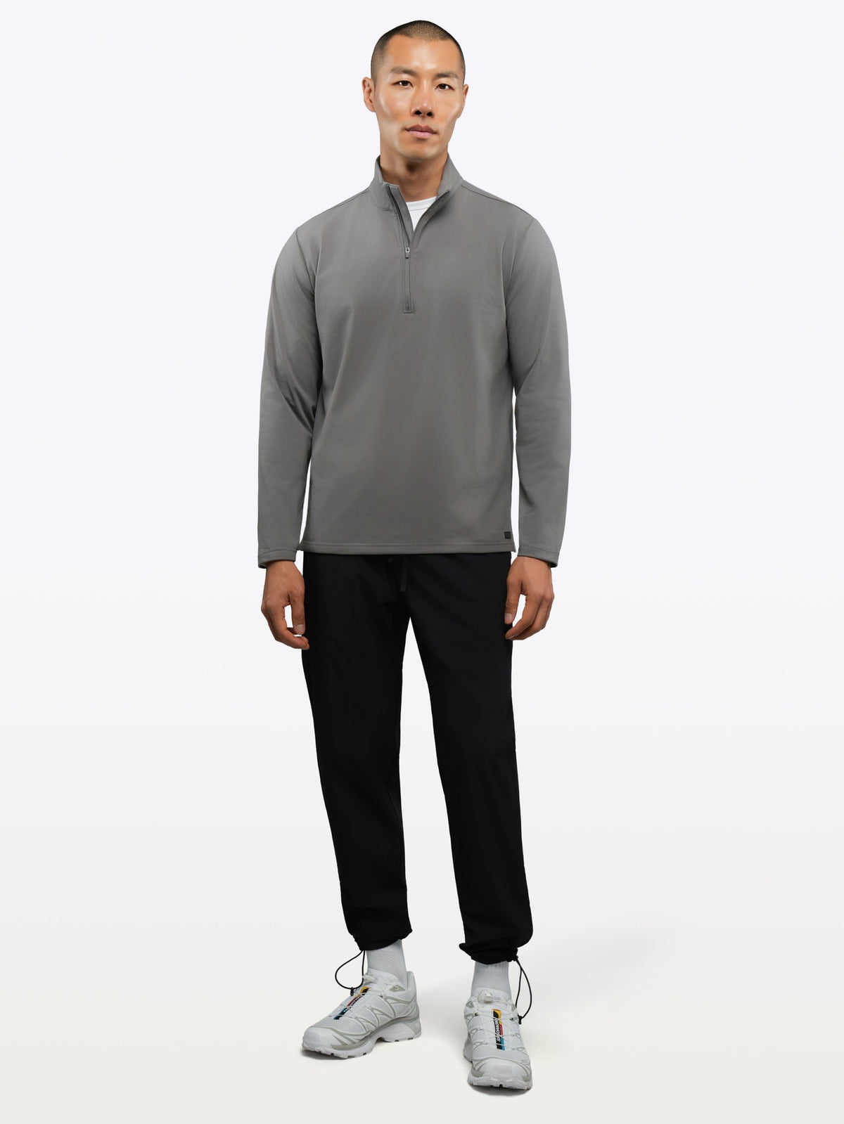 Men's Performance Fleece Quarter Zip Pullover in Wolf – view 4