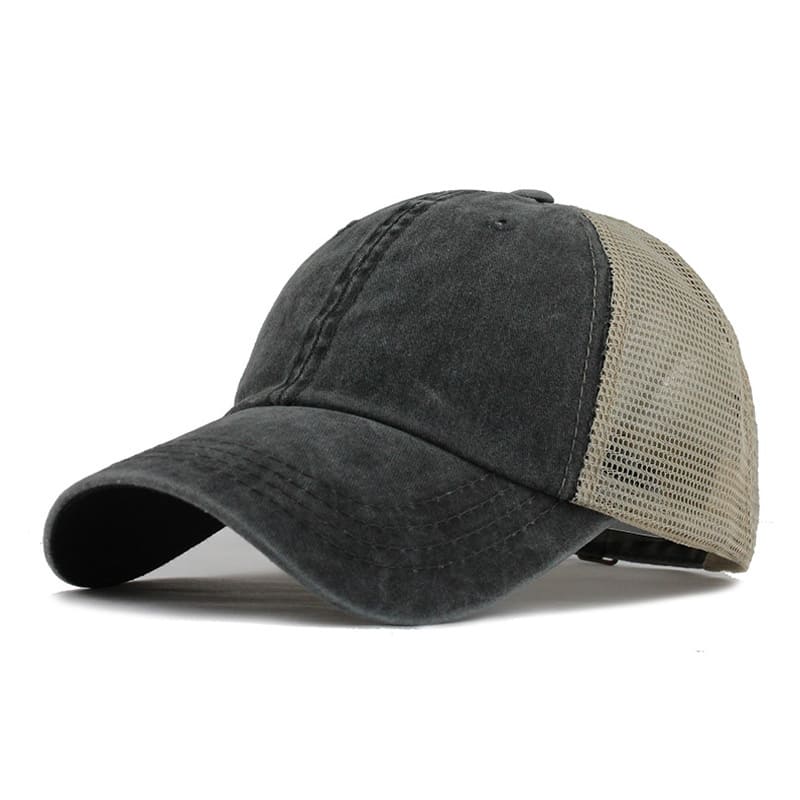 Men's Washed Organic Cotton Trucker Baseball Cap – view 1