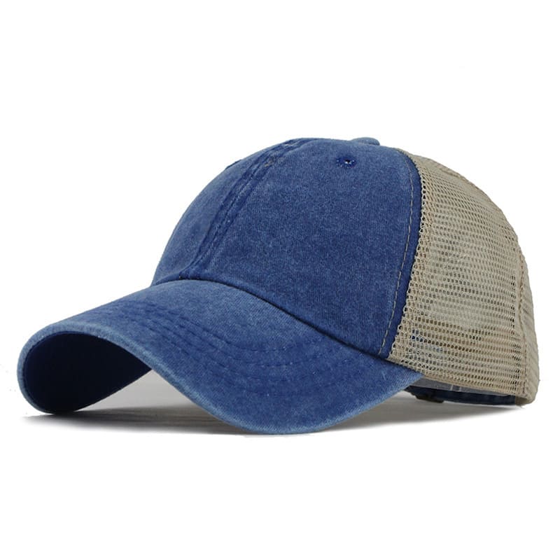 Men's Washed Organic Cotton Trucker Baseball Cap – view 9