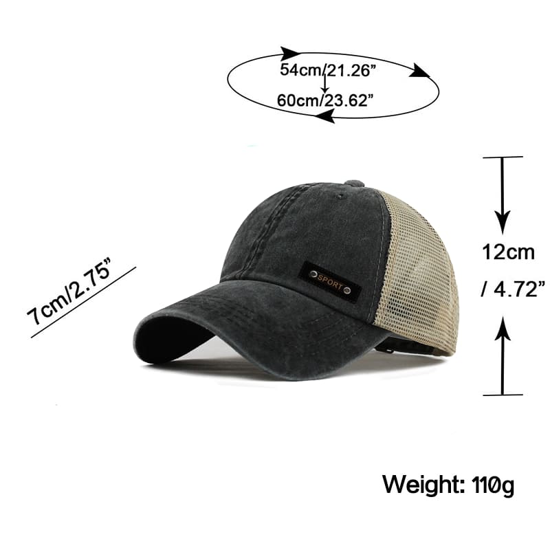 Men's Washed Organic Cotton Trucker Baseball Cap – view 12