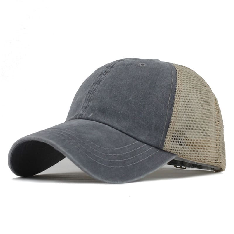 Men's Washed Organic Cotton Trucker Baseball Cap – view 4