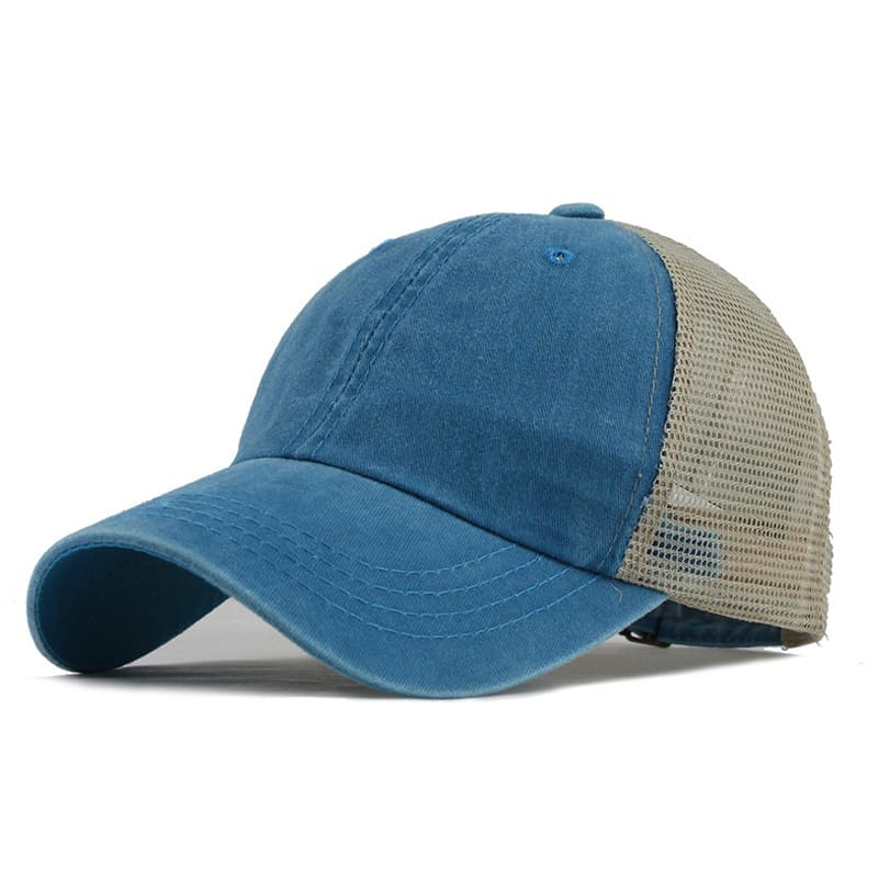 Men's Washed Organic Cotton Trucker Baseball Cap – view 8