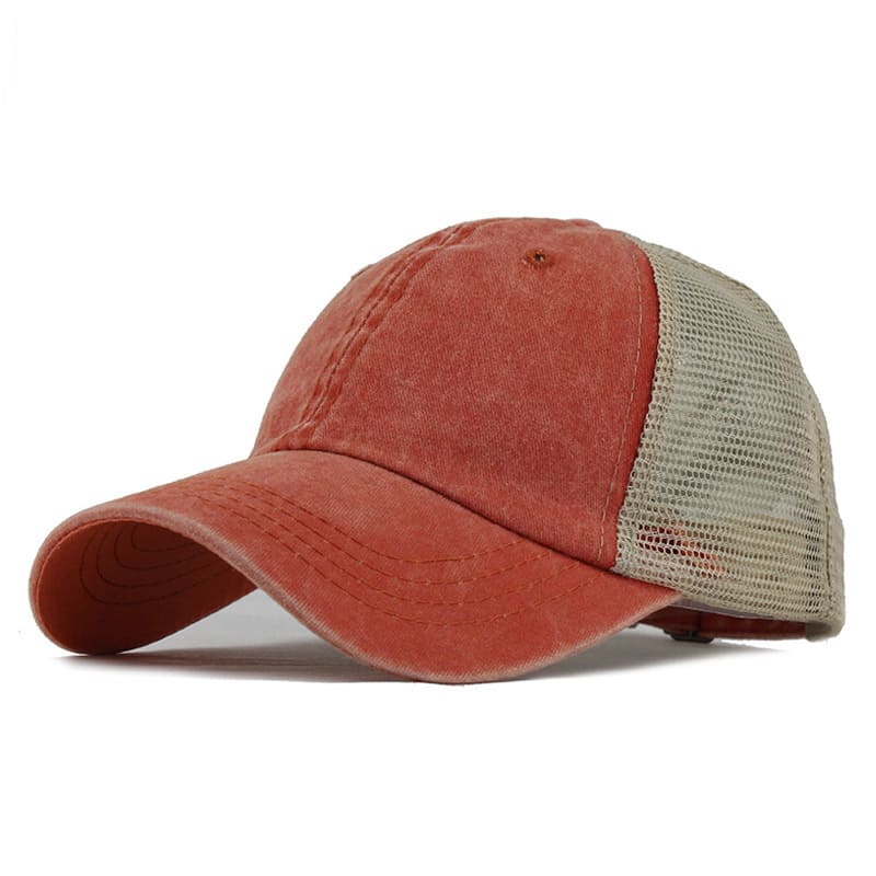 Men's Washed Organic Cotton Trucker Baseball Cap – view 7