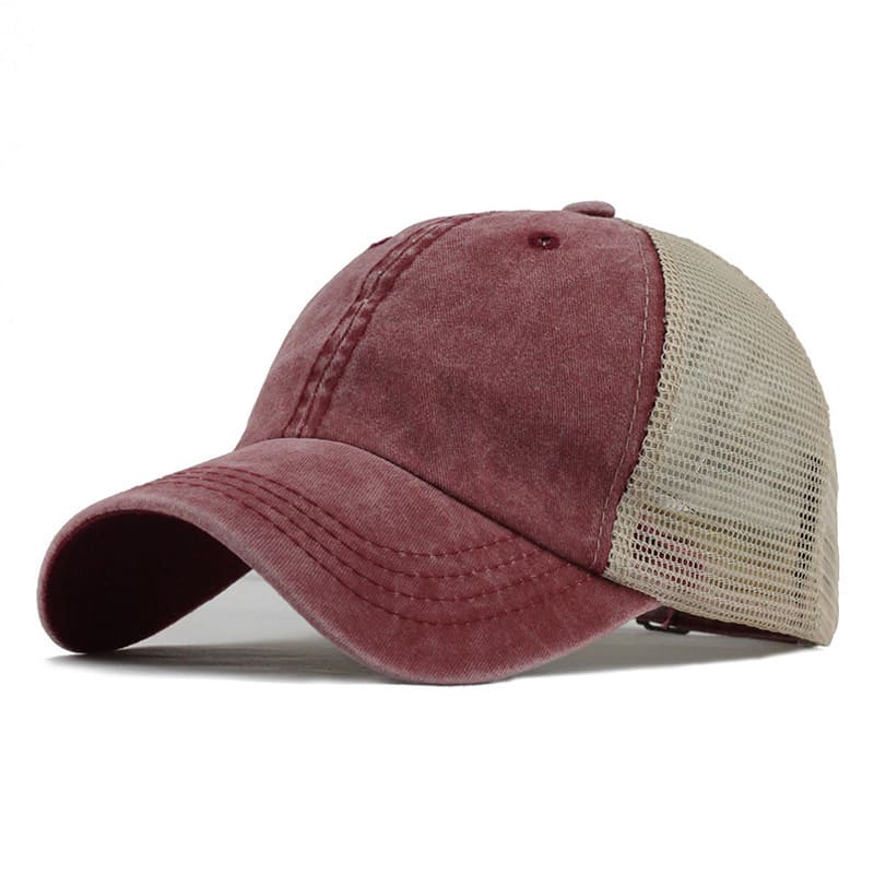 Men's Washed Organic Cotton Trucker Baseball Cap – view 5