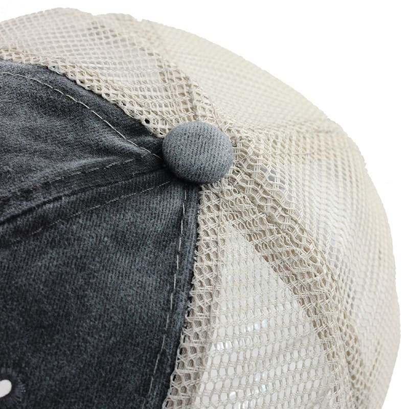 Men's Washed Organic Cotton Trucker Baseball Cap – view 11
