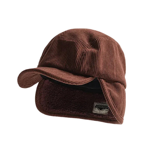 Watkins Men's Vintage Corduroy Earflap Baseball Cap – view 1