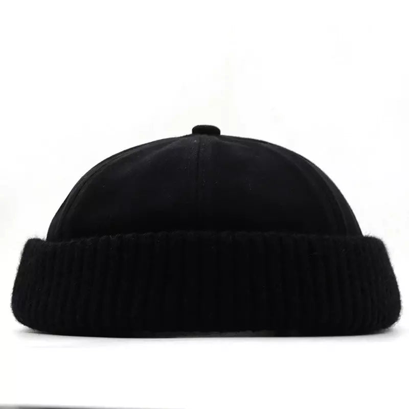 Winnipeg Men's Winter Cotton Docker Cap – 100% Cotton, Plain Design, One Size 55–58 cm, Five Colours