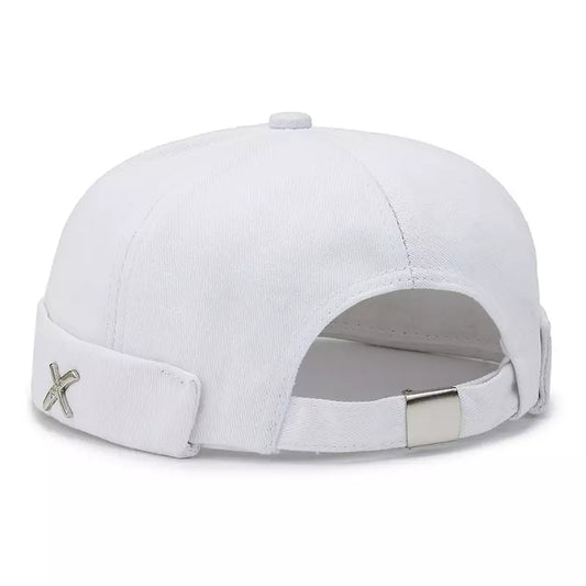 Men's Plain Cotton Docker Cap – 100% Cotton, Adjustable 55–61 cm Fit, Nine Colours for Everyday Wear