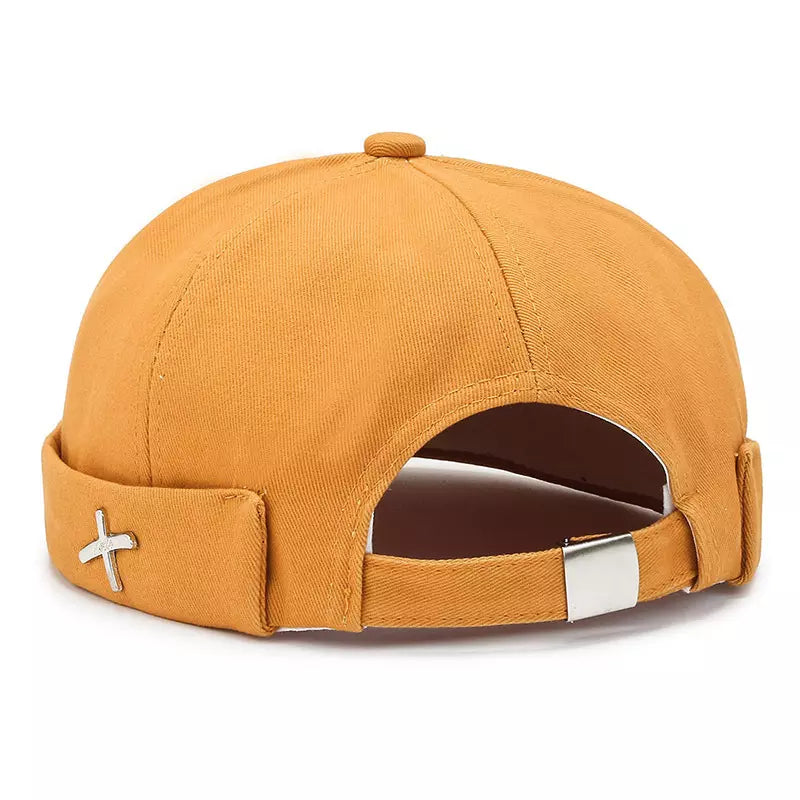 Men's Plain Cotton Docker Cap – 100% Cotton, Adjustable 55–61 cm Fit, Nine Colours for Everyday Wear