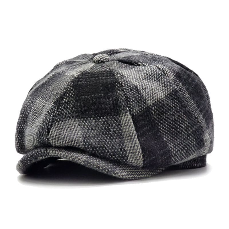 Yankton Men's Plaid Wool Newsboy Cap – view 1
