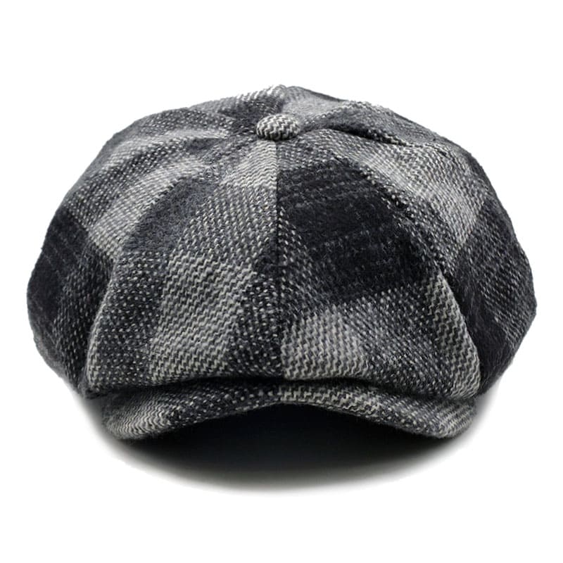 Yankton Men's Plaid Wool Newsboy Cap – view 3