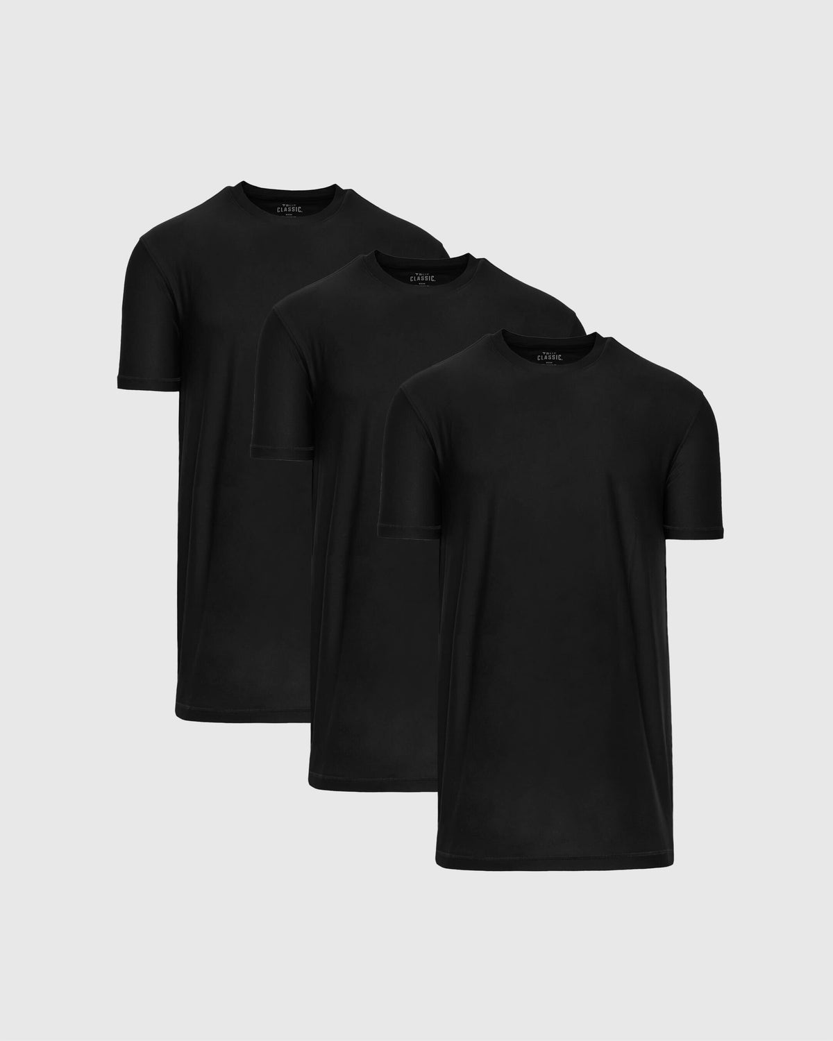 Men's Tall Active Crew T-Shirt 3-Pack in Black – view 1