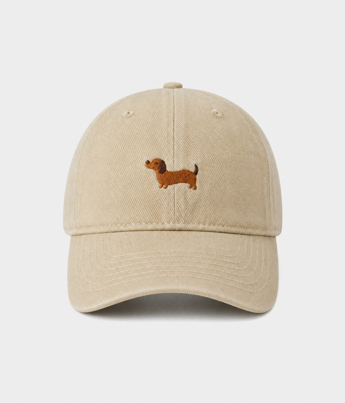 Sausage Dog Men's Embroidered Washed Cotton Baseball Cap – view 1