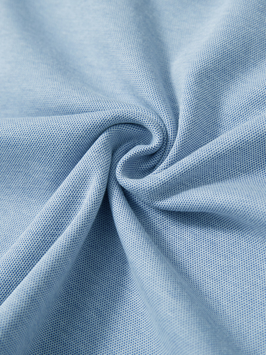 Men's Two-Tone Pique Cotton Blend Quarter Zip – view 42