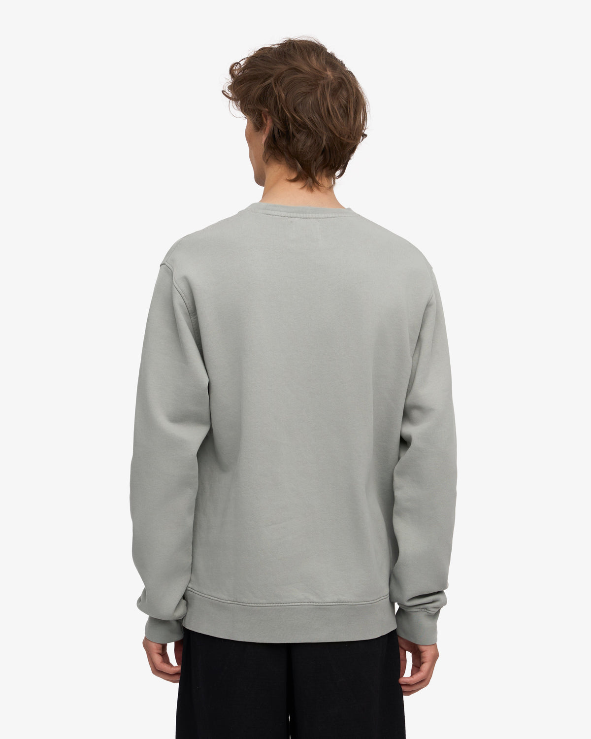 Men's Organic Cotton Crew Neck Sweatshirt in Sapphire Blue – view 4