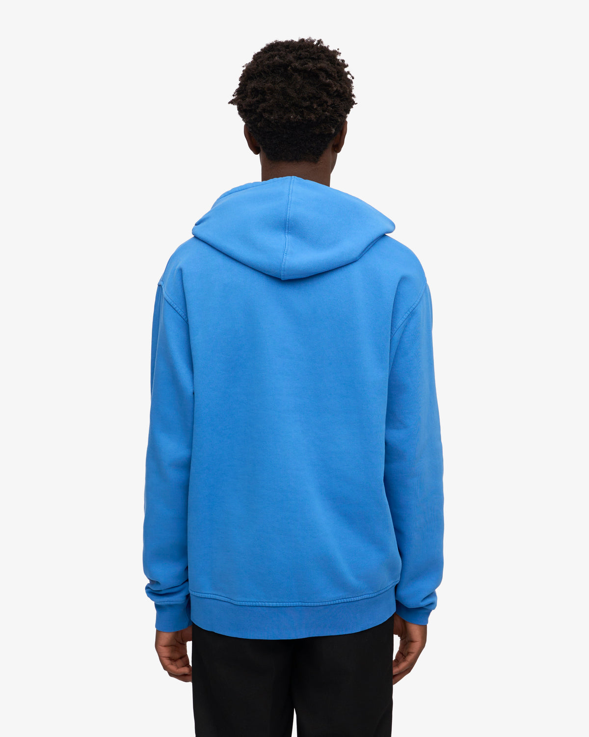 Men's Classic Organic Cotton Hoodie in Pacific Blue – view 4