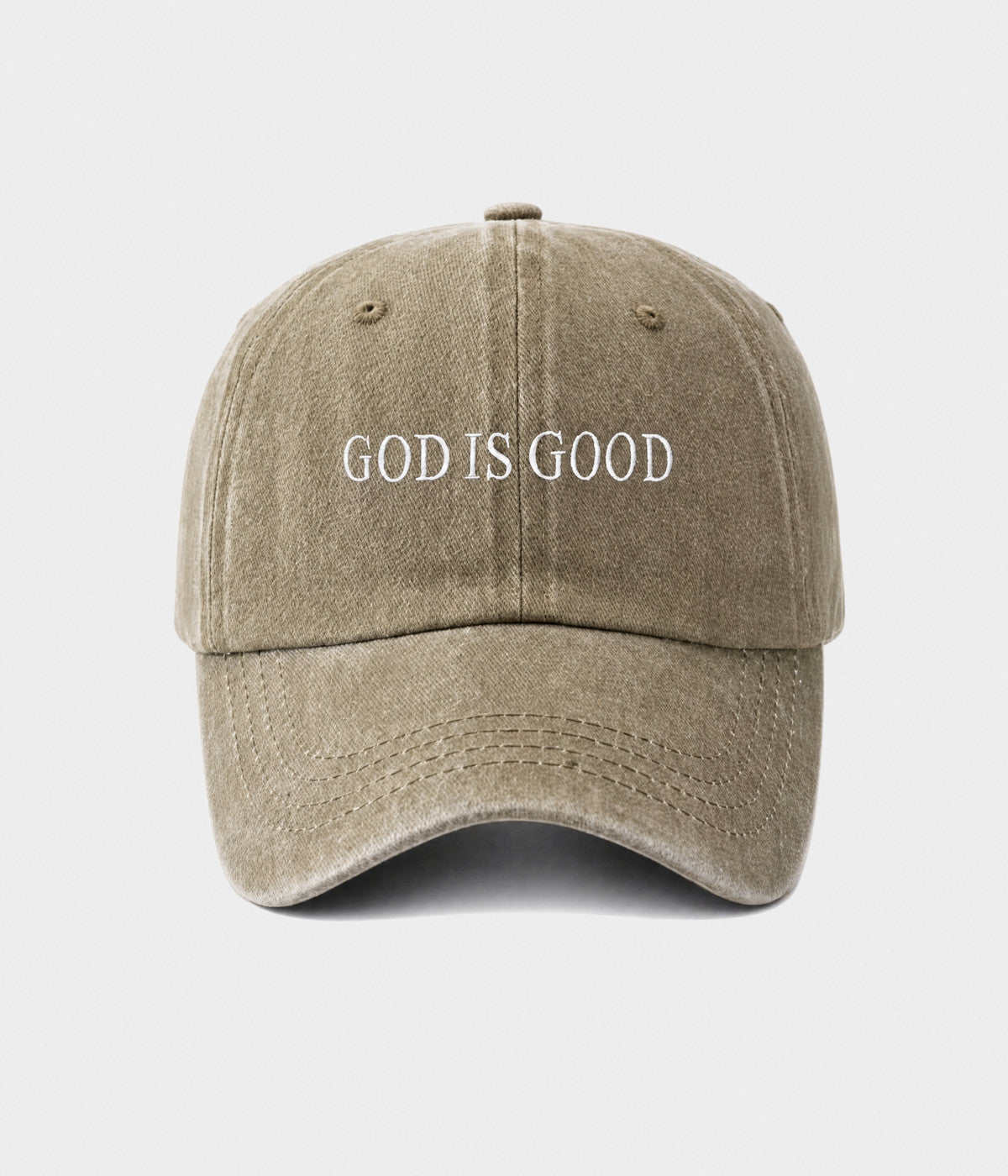God Is Good Men's Washed Cotton Baseball Cap – view 11