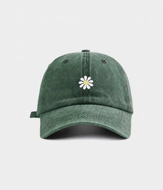 Daisy Men's Embroidered Washed Cotton Baseball Cap – view 1