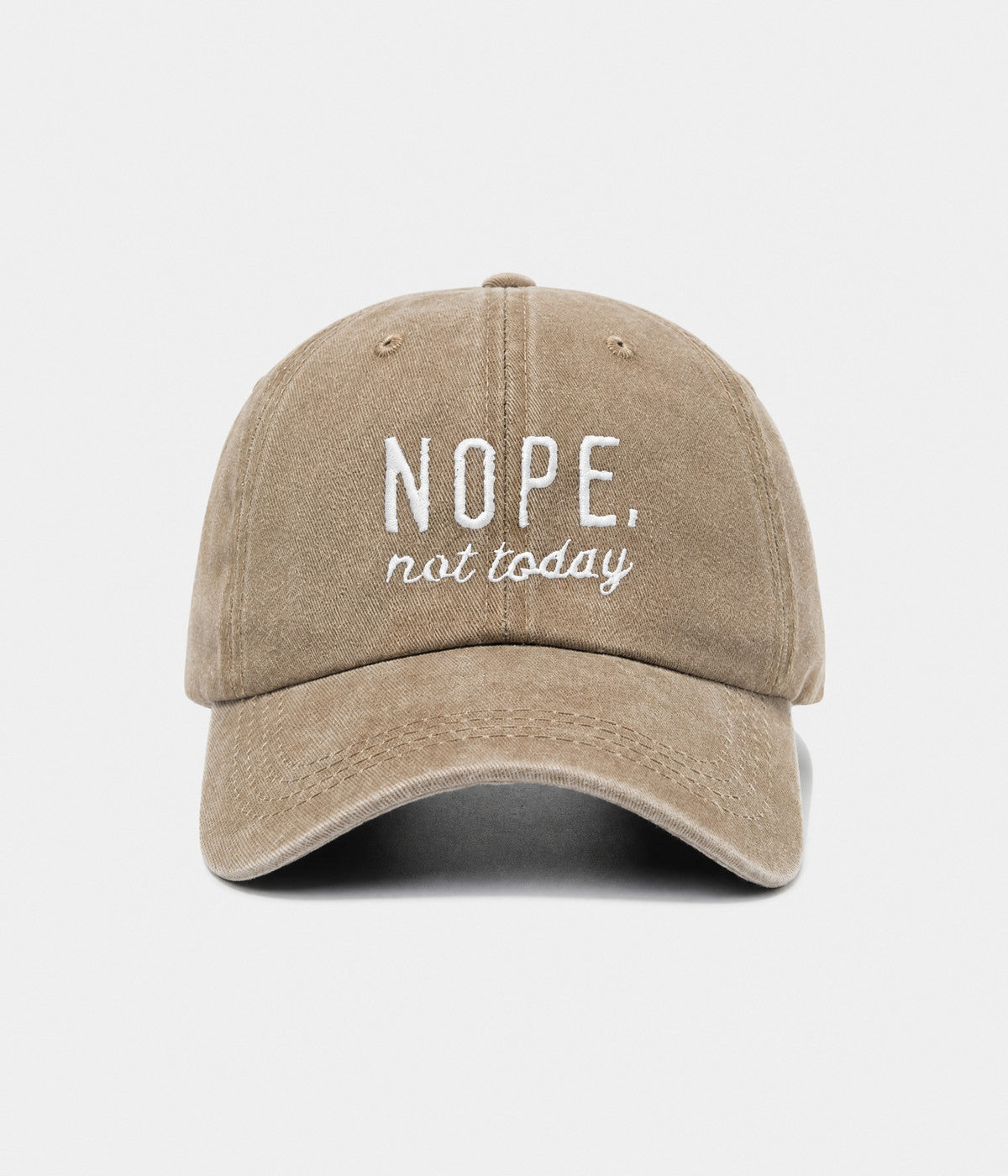Nope, Not Today Men's Embroidered Washed Cotton Baseball Cap – view 17