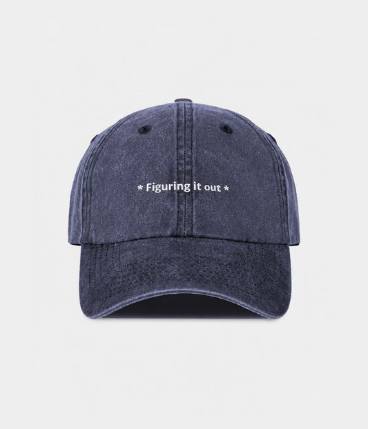 Figuring It Out Men's Washed Cotton Baseball Cap – view 1