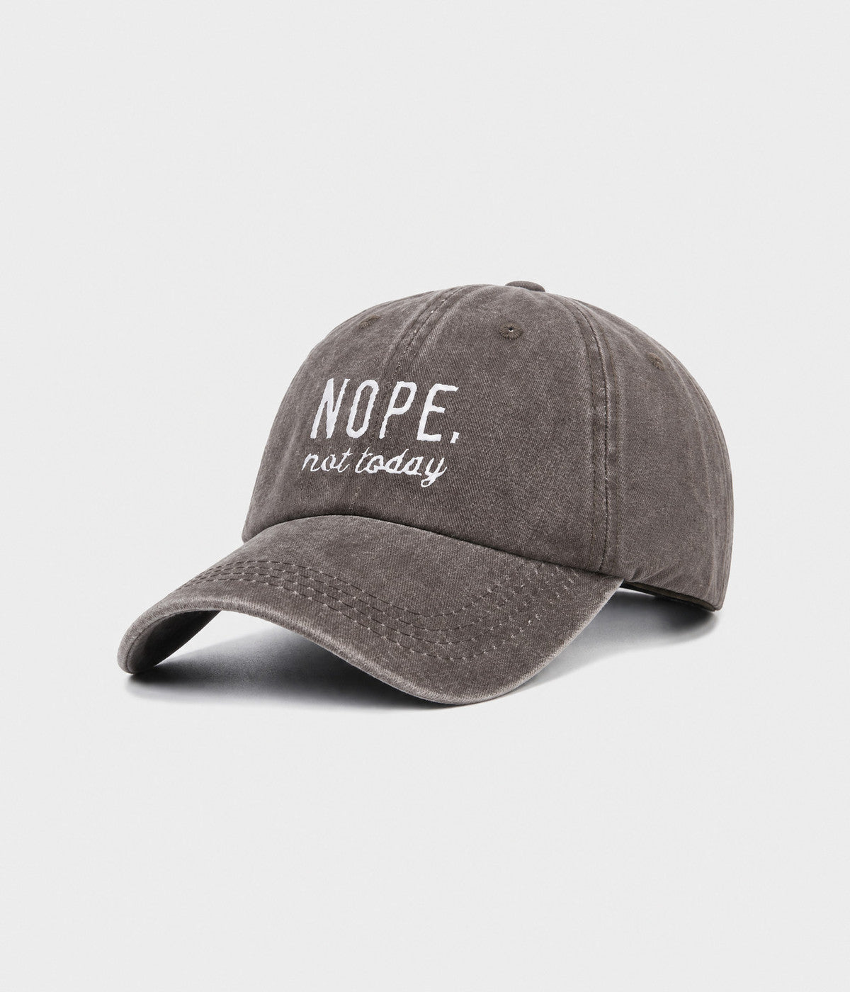 Nope, Not Today Men's Embroidered Washed Cotton Baseball Cap – view 15
