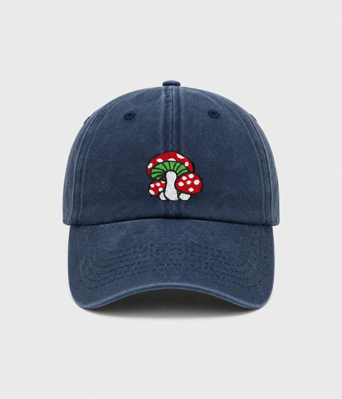 Mushroom Men's Embroidered Washed Cotton Baseball Cap – view 14