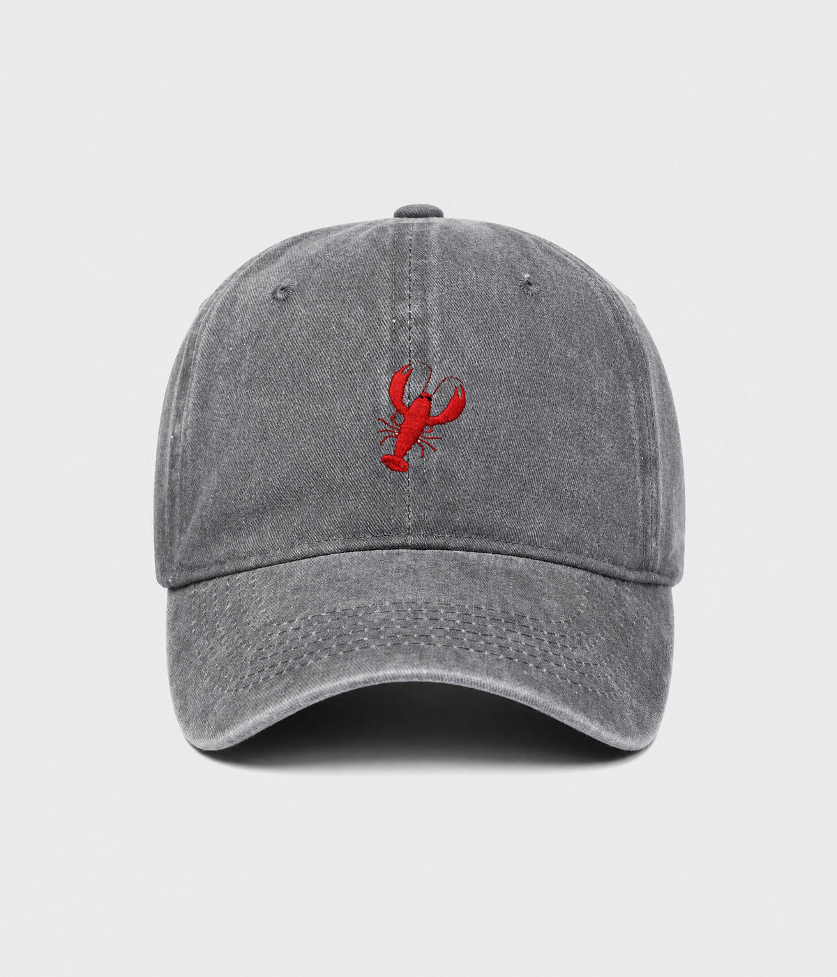 Lobster Men's Embroidered Washed Cotton Baseball Cap – view 11