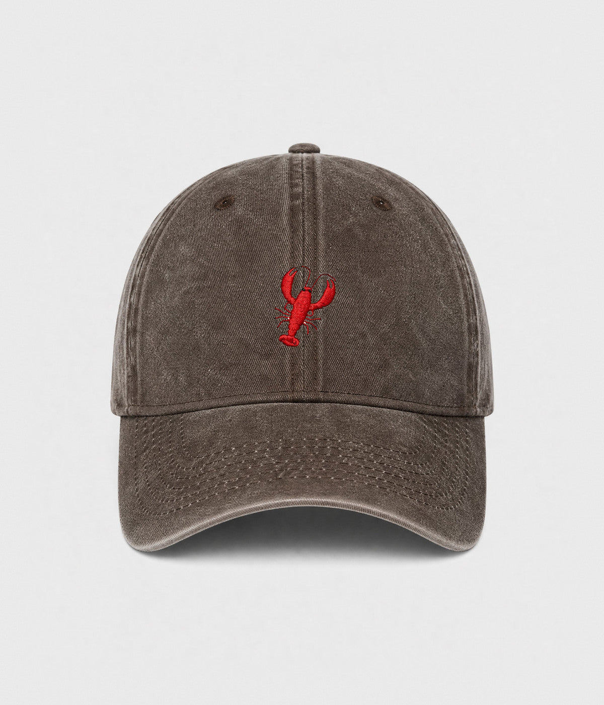 Lobster Men's Embroidered Washed Cotton Baseball Cap – view 5