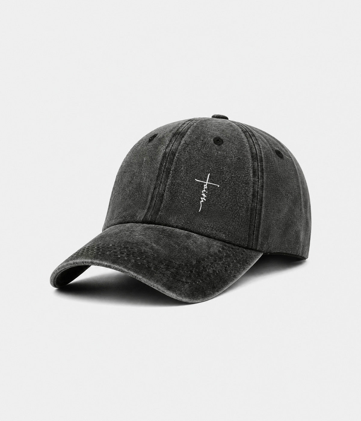 Faith Cross Men's Washed Cotton Baseball Cap – view 6