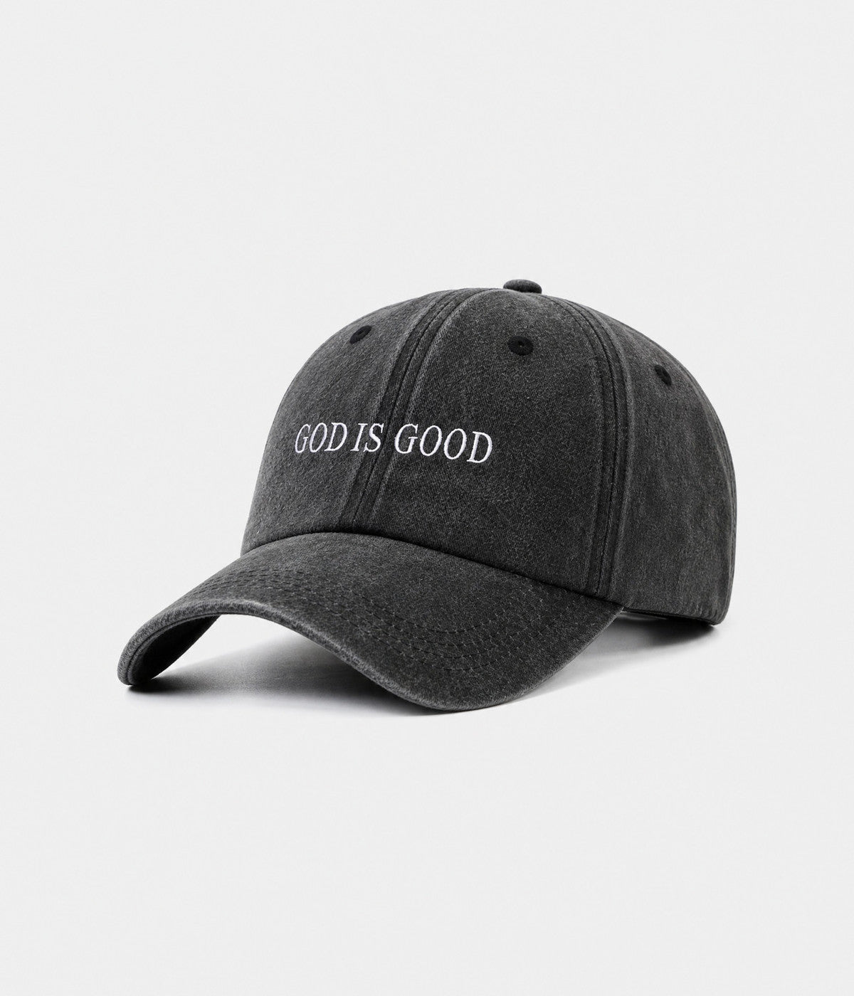 God Is Good Men's Washed Cotton Baseball Cap – view 3