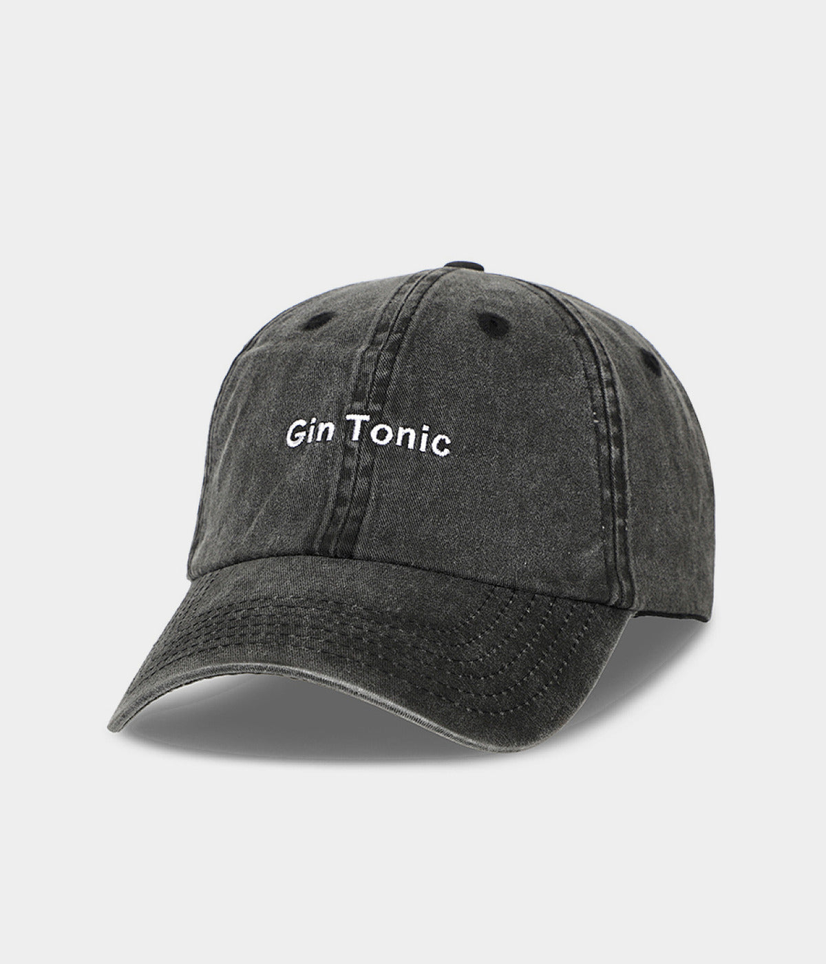 Gin Tonic Men's Embroidered Washed Cotton Baseball Cap – view 9