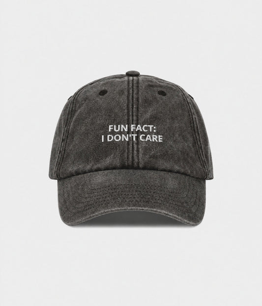 Don't Care Men's Washed Cotton Baseball Cap – view 1