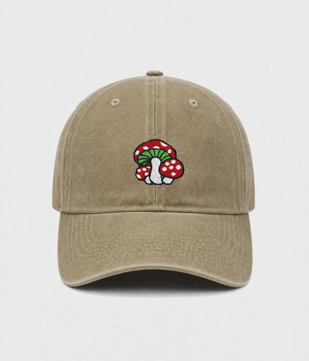 Mushroom Men's Embroidered Washed Cotton Baseball Cap – view 11