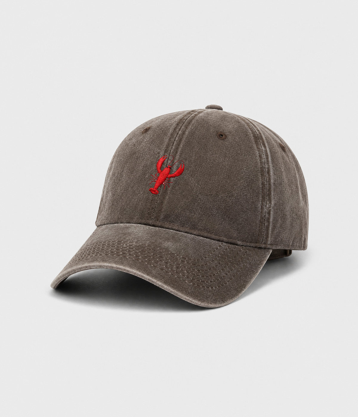 Lobster Men's Embroidered Washed Cotton Baseball Cap – view 6