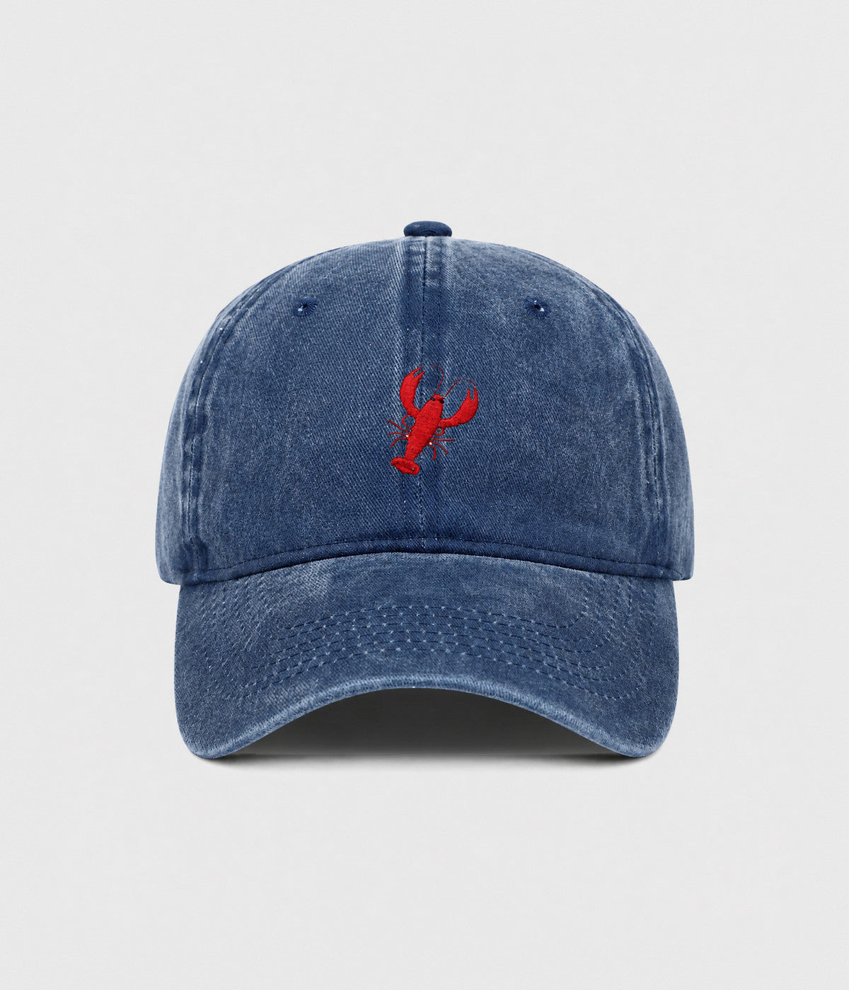 Lobster Men's Embroidered Washed Cotton Baseball Cap – view 1