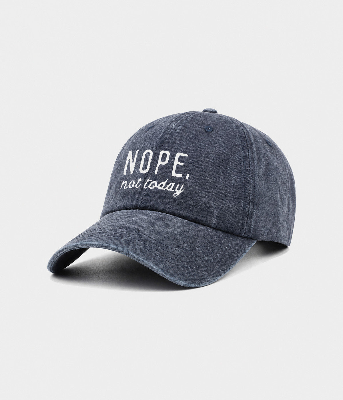 Nope, Not Today Men's Embroidered Washed Cotton Baseball Cap – view 5