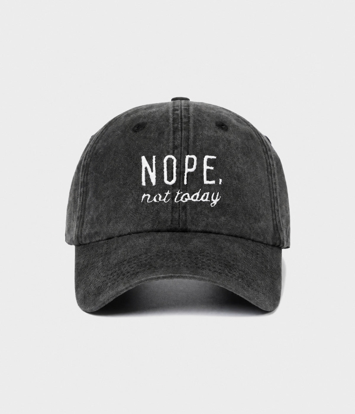 Nope, Not Today Men's Embroidered Washed Cotton Baseball Cap – view 11