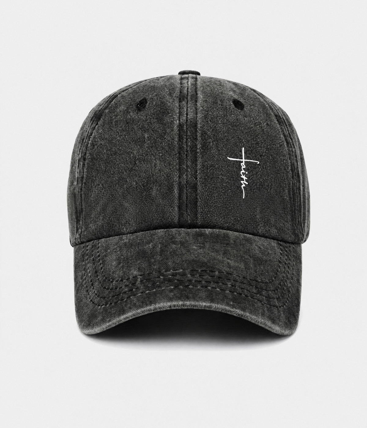 Faith Cross Men's Washed Cotton Baseball Cap – view 5