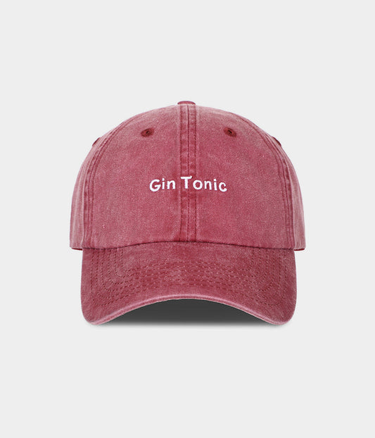 Gin Tonic Men's Embroidered Washed Cotton Baseball Cap – view 1
